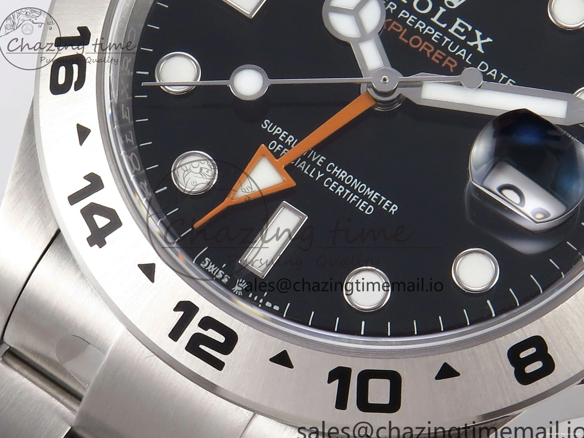 AAA Replica Watches Clean Bracelet 226570 1:1 SS II Upgraded 42mm CHS Best Black Edition Dial Explorer DD3285 904L on 1091 0119